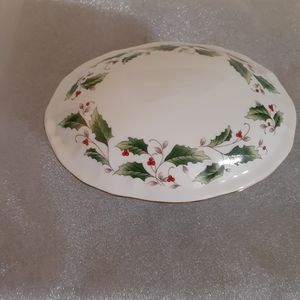 1/2 Price Marked Vintage Bone China Holiday Trinket Box